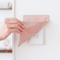 데이리브 패브릭 콘센트커버 스위치가리개 싱글 덮개 커버 광목 면 소품 인테리어, 카키