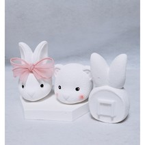 토끼 곰2p석고방향제 차량용 인테리어용, 아르페쥬차량