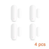 techage tuya wifi 도어 센서 스마트 창 감지기 홈 보안 도어 및 창 열림닫힘 알람 알렉사구글 홈으로 작동, 협력사, 4pcs 도어 센서