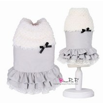 [천삼백케이] [디자이너프리티펫] 벨라 드레스 코트 (그레이)