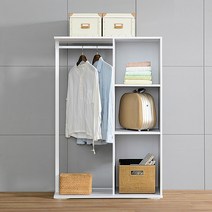 가구컴퍼스 아론 2단행거 올문장, 오크화이트
