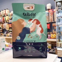 유한양행 윌로펫 3kg (퍼피/어덜트/시니어/면역) 기호성좋은 반건조 소프트 강아지 사료, 시니어3kg
