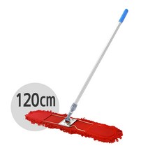 크린디포 기름걸레세트 120cm 적색 강당걸레 밀대, 1개