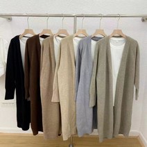 가디건 스웨터 재킷 여성 출근 대학생 따뜻한 옷잘입는 올매치 레이어드 중간 길이 무릎 위 니트 가을 겨울 느슨한 복고풍 유행