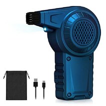 리시비 차량용 무선청소기 카메라 렌즈 청소용 송풍기 35000RPM 2단 LED, C1-블루