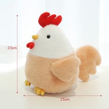 귀여운 닭 암탉 인형 봉제 수면 애착 23cm 아기 아이 선물 유아 부드러운