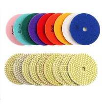콘크리트폴리싱 80mm 100mm 다이아몬드 연마 패드 3 "4" 습식 버프 디스크 연마재 대리석 화강암 콘크리트 그라인딩 수조 스톤, 200, 3인치, 1개