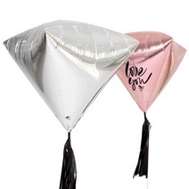 다이아 은박풍선(5color)-생일 벌룬 소품 풍선 꾸미기 데코 파티 이벤트 헬륨 재료 업체 파는곳, 로즈골드