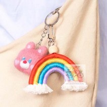 무지개 마크라메 키링 열쇠고리 만들기 diy 패키지 장식
