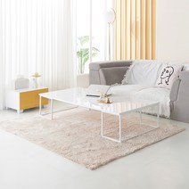 라임 트랜스폼 하이그로시 폴딩 거실 소파테이블 i104066, 화이트