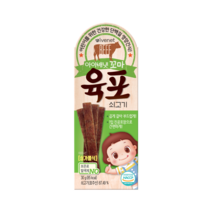 [아이배냇] 아기간식 싱가폴식 꼬마 육포 4종 이유식, 4개, 꼬마육포 오리지널(우육)