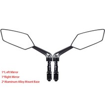 사이클링 백미러 전기 자전거 스쿠터 바이크 오토바이 핸들 바 마운트 금속 브래킷 여분의 높이 각도 조절 가능, [04] 1 Set For Bicycle