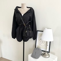 하리몽드 여성 데일리 트레이닝 스트링 하이넥 카라 크롭 바람막이 밴딩 반바지 팬츠 투피스 세트 3color