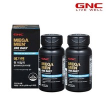 지엔씨 [지엔씨][GNC] 메가맨 원 데일리 멀티비타민 앤 미네랄 (60정) 60일분 x2병