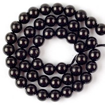 순지트 슌가이트 원석 팔찌 목걸이 천연 흑연 스톤 비즈 만들기 블랙 엘리트, 검은색, 10mm 3637개