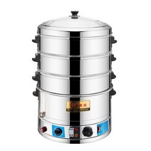 떡시루 증숙기 스텐찜기 전기만두찜기 가열 가정용, 40cm 2단(6가지 주요 기능 업그레이드)