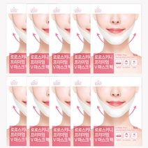 로로스키니 프리미엄 하이드로겔 턱 v 브이라인 리프팅 팩 10팩 LS0125, 1개입, 10개