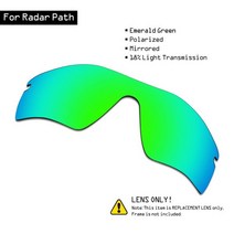 오클리 레이더 경로용 SmartVLT 편광 선글라스 교체 렌즈-에메랄드 그린, [01] Emerald Green