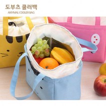 귀여운 동물 케릭터 방수가능 보온 보냉 가방 피크닉보냉백 예쁜보냉백 아이스박스 아이스백 캠핑보냉, 옐로우