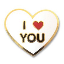 아트박스/로고마크 아이러브유하트 뺏지