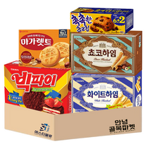 [안녕골목마켓] 인기과자 선물세트 4번_빅파이+화이트하임(중)+초코하임(중)+촉촉한초코칩+마가렛트, 안녕골목마켓 인기과자선물세트4번, 1세트