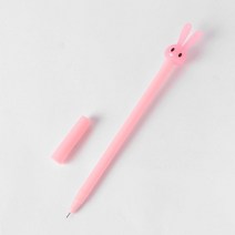 깜찍 토끼 볼펜(0.5mm)(핑크) 토끼 중성볼펜, 상세 참조