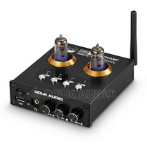 Douk Audio P2 블루투스 5.0 진공관 프리앰프 USB 플레이어 오디오 헤드폰 앰프