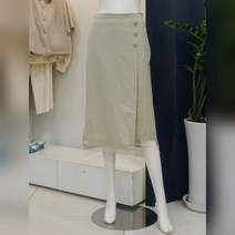[나이스클랍뒷밴딩 밑단배색 스커트(A232MWS407)MT