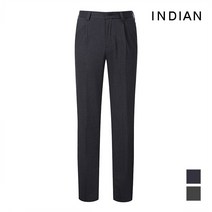 인디안 INDIAN 남성 잔패턴 노버튼 팬츠_MITDLSF9109