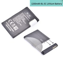 호환제품 배터리 팩 DC 3.7V 1200mAh Battery BL-5C Rechargeable For Nokia 2112 2255 2270 2300 3125, 한개옵션0