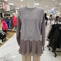 [막스카라] NC11 니트레이어드블라우스 M14QWB303MEG1