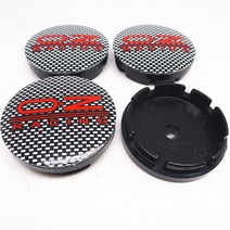 휠캡스티커 4pcs 56mm OZ 레이싱 카 휠 센터 캡 허브 엠블럼 자동 링 Dusproof 데칼 커버, 4D