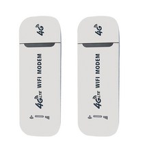 신형 휴대용 동글 와이파이 4G LTE 유심 라우터 카파이 차량용 모뎀 네트워크 카드, 블랙 2개