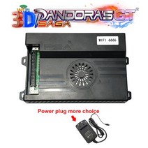 옛날오락기 비디오게임 고전 가정용 게임기 3D 와이파이 판도라 사가 박스 GT 6666 인 1 PCB 게임 보드 더, 한개옵션1, 02 with plug