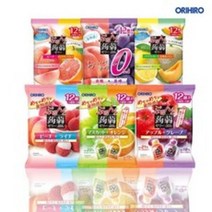 오리히로 일본 곤약젤리 3가지맛 [거봉 머스캣 망고] [리치 복숭아] [사과 포도] [오렌지 머스캣]총60파우치 세트, 20g, 60개