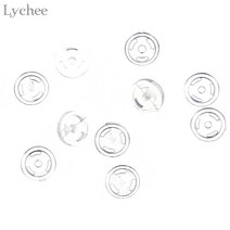 Lychee Life 20pcs 4mm 스냅 버튼 아기 인형 옷 단추 DIY 봉제 공예 Scrapbooking 액세서리, 보여진 바와 같이, 20개