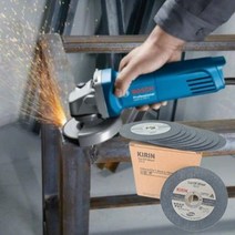 보쉬 유선 소형 4인치 앵글 그라인더 GWS6-100 전동그라인더 4인치 절단석 10개포함