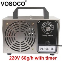 발전기 휴대용 비상 제네레이터 현장 자가 캠핑 태양광오존 발생기 오존 발생기 공기 처리, 타이머가있는 220v 60g, 에게