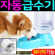 도매짱 (domejjang) 강아지 자동 급수기 고양이 정수기 물통 물그릇 애견, D.연핑크, 1개