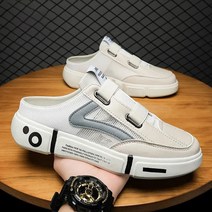 남자 신발 여름 반 슬립온 남자 에어 캔버스 학생 슬립온 DG30