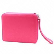 YOUSHARES 120 슬롯 필통 - PU 가죽 편리한 멀티 레이어 대형 지.. 정품보장, Pink