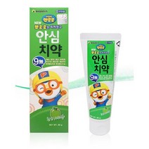 뽀로로 안심 치약 혼합세트 B, 천연사과, 4개, 80g