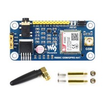 라즈베리파이 코딩 진동센서 센서 라즈베리 파이 4B R800C 확장 보드 GSM GPRS 모자 Arduino Jetson Nano STM32 용 2G 통신, 01 R800C GSM GPRS HAT