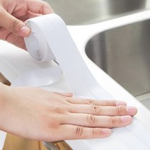싱크대방수 틈새 덕트 방수테이프 덕테이프 싱크대 실리콘 투명 화장실 욕조방수 인덕션테두리, 화이트 벚꽃