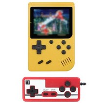 오락기계 옛날게임기 자동차게임기 레트로 휴대용 미니 핸드 헬드 비디오 게임 콘솔 비트 인치 컬러 키즈 플레이어 내장, 없음, Yellow2