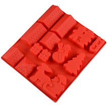 실리콘몰드 - 하우스 선물 눈사람 트리 외 13구 석고몰드 비누몰드 크리스마스몰드