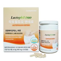 락토필듀오 엔테로 30캡슐 LGG 유산균 모유 장면역 프로바이오틱스, 락토필듀오엔테로1박스