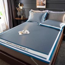 YAPOGI 여름돗자리 쿨썸머 침대자리 싱글 침대형 마작자리 프리미엄 초광 대자리 LX01, 푸른 색