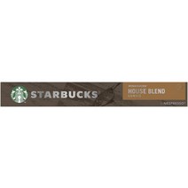 스타벅스 네스프레소 하우스 블렌드 커피 10캡슐 Starbucks Nespresso House Blend Coffee Pods, 1팩