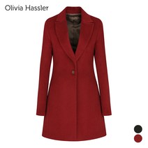 [올리비아하슬러] 원버튼 롱 자켓